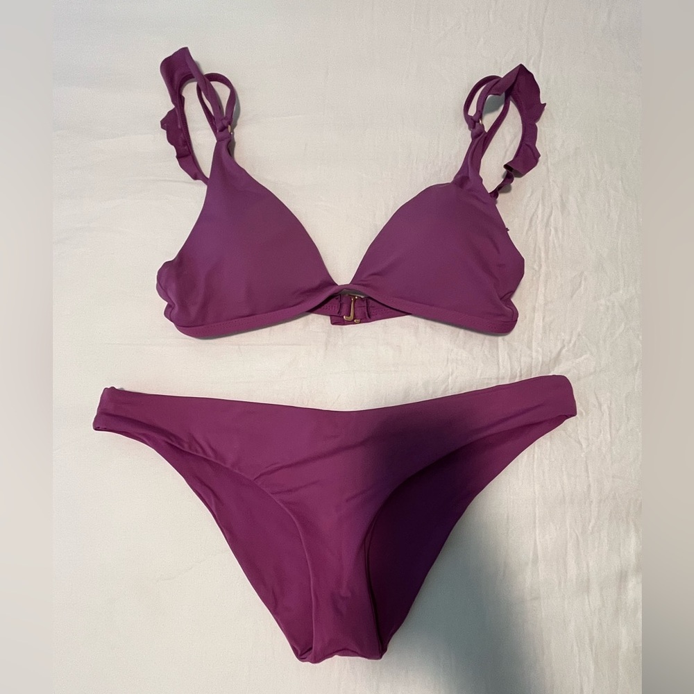 l*space Purple Triangle Bikini